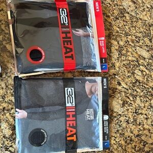 32 Degrees Men's Black Thermal Tops & Base Layer Pant